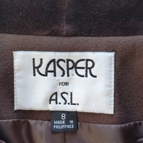 Kasper For A.S.L. 2 Piece Women's Skirt Suit Set (Long Skirt) - Picture 2 of 16